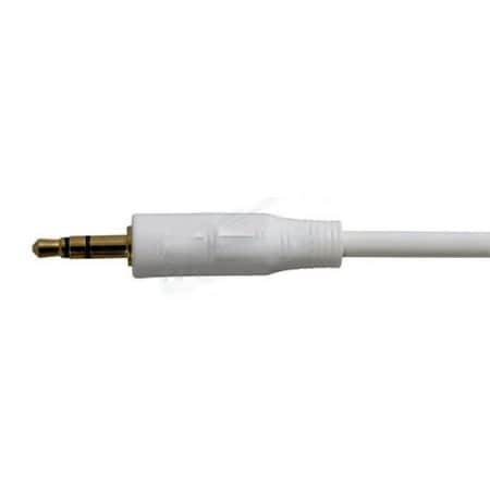 70.87 In. White Plastic MP3 Audio Cable